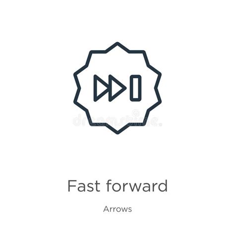 Fast Forward Icon Vector Trendy Flat Fast Forward Icon From Arrows