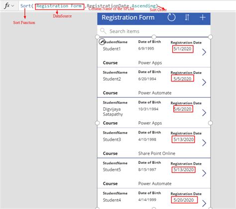 Sort Sortbycoulmn Along With Filter Functions Used In Microsoft