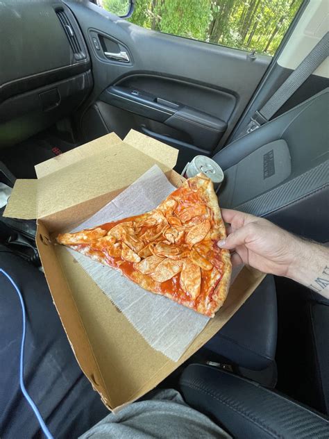 This Fucking Massive Slice I Got For Lunch Today For 6 Bucks R