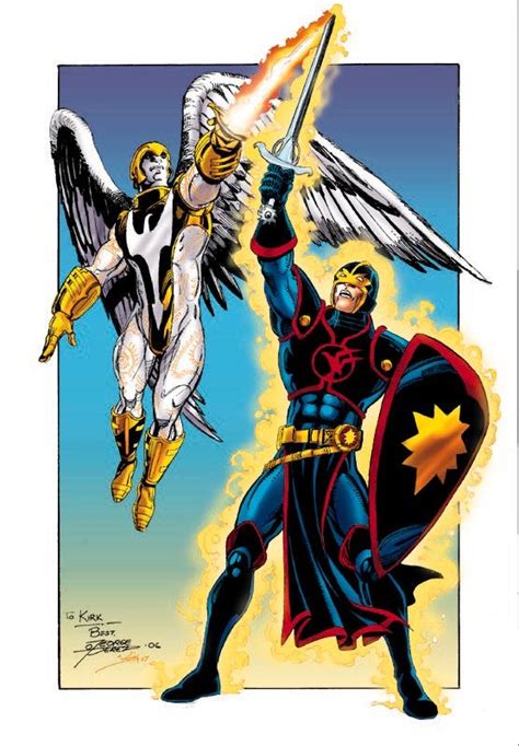 Black Knight Knighted By The Angel Zauriel In Jlaavenger Collectors