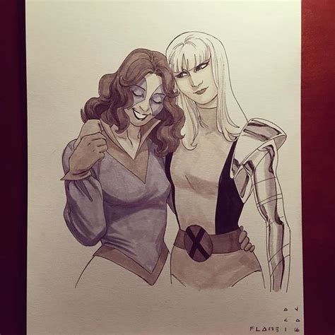 Kitty Pryde And Magik By Kristafer Anka Flamecon Comic Book Artists