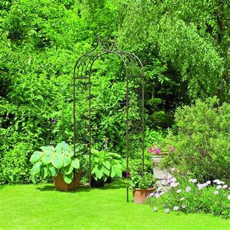 Great savings & free delivery / collection on many items. Garden Archway Fleur De Lys Design Bronze Iron Patio Lawn ...