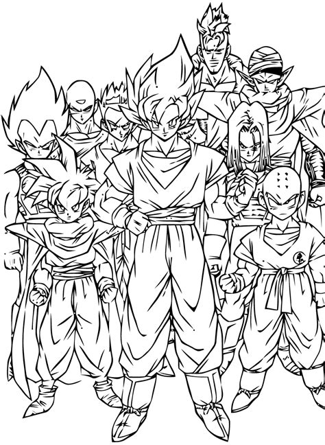 Songoku ,Vegeta , Krilin ,Picolo , Tenchinan ,Yamcha , Trunks and C16