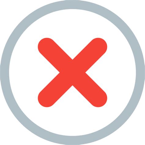 Alert Cancel Danger Error Exit Fault Problem Icon