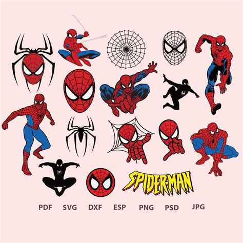 Spiderman SVG Bundle Spiderman PNG Spiderman Logo Bundle | Etsy UK