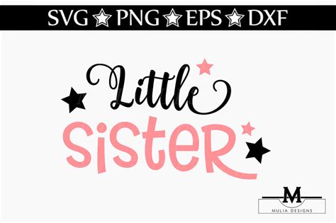 Little Sister SVG By Mulia Designs | TheHungryJPEG.com