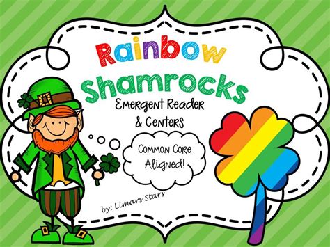 Rainbow Shamrocks Emergent Reader And Centers Rainbow