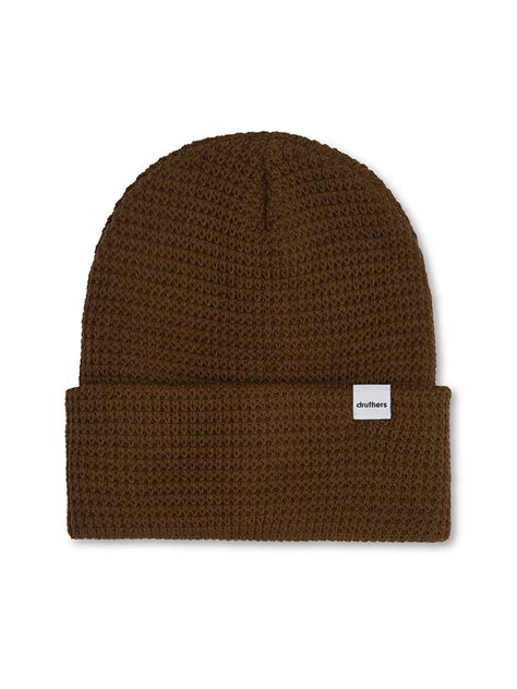 Organic Cotton Waffle Knit Beanie Olive Eames Nw