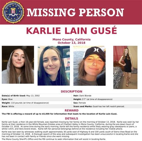 The Disappearance Of Karlie Gusé Disappeared