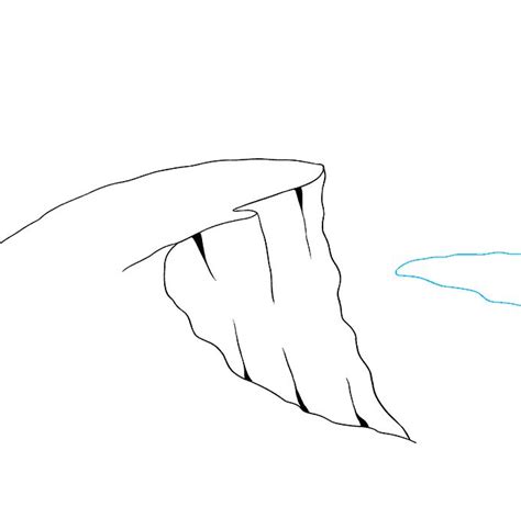 How To Draw A Cliff Really Easy Drawing Tutorial Mountain Drawing
