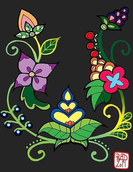 Ojibwe Beadwork Patterns Mylittlenative › Portfolio › Floral Design