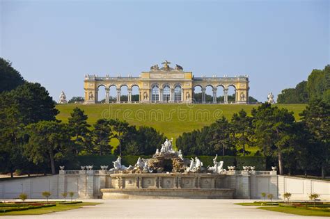 Schonbrunn Palace Gardens At Vienna Editorial Photo Image Of