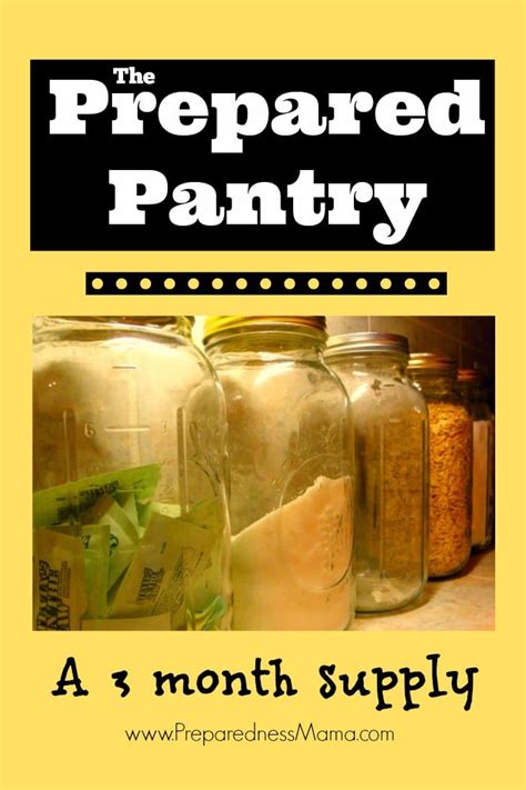 We gather together the best emergency food supply list year supply to keep your and your family feed in time of need. The Prepared Pantry: 3 Month Food Supply | PreparednessMama