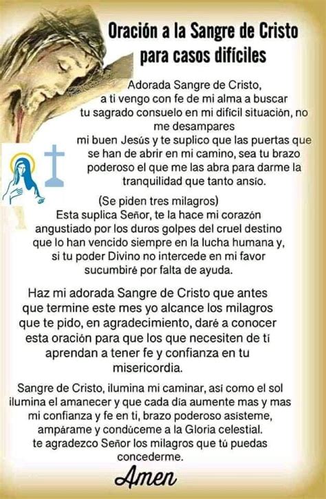 Oracion De Proteccion Con La Sangre De Cristo Estudiar