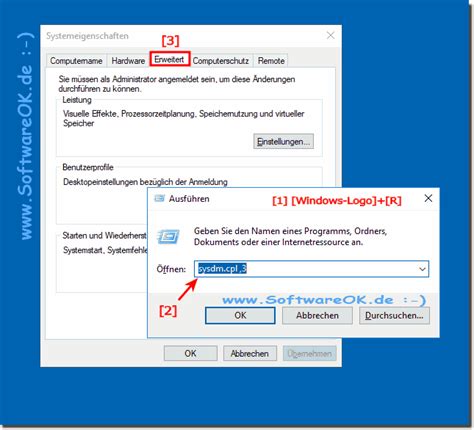 Im bereich windows 10 im sysprofile forum bei einer lösung; Öffnen der erweiterten Systemeinstellungen in Windows 10 ...