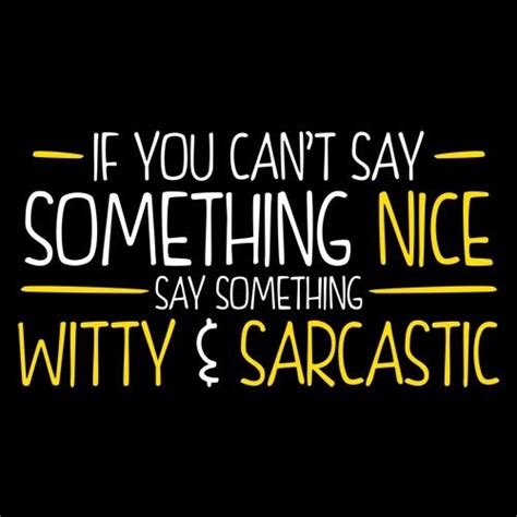 If You Cant Say Something Nice Say Something Witty And Sarcastic T Shirt Say Something Nice