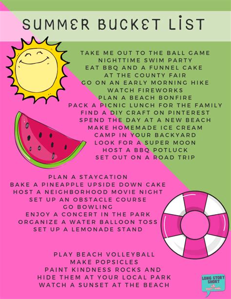 Fun Things To Do This Summer Summertime Bucket List