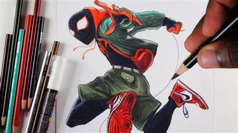 Into The Spider Verse How To Draw Spider Man Part 2 Youtube