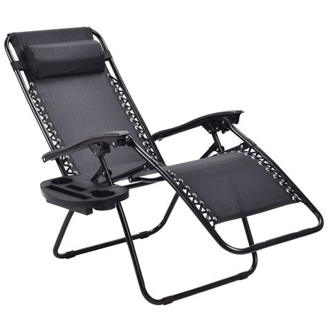 Product title outsunny zero gravity lounge chair adjustable rattan wicker lounger with cup holder, phone container, headrest for garden, porch, backyard, pool average rating: 2PC Zero Gravity Lounge Chairs Patio Folding Recliner ...