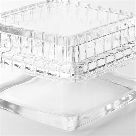 Sammanhang Glass Box With Lid Clear Glass Ikea