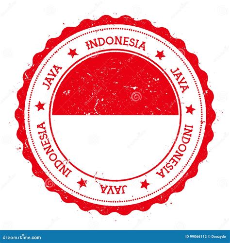 Java Flag Badge Stock Vector Illustration Of Hipster 99066112