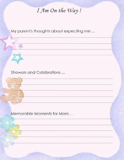 Baby Book Page Templates Free Printable Templates