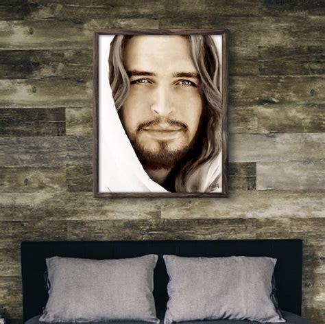 Lds Jesucristo Retrato Impreso Pintura De Jesús Retrato De Etsy