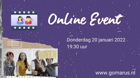 Online Event Gomarus Scholengemeenschap 19 Jan 2022 19 30 Uur YouTube