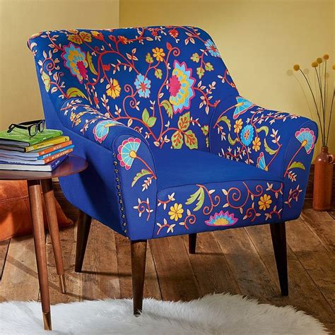 Peony Embroidered Chair Chairs And Stools Culture Vulture Direct