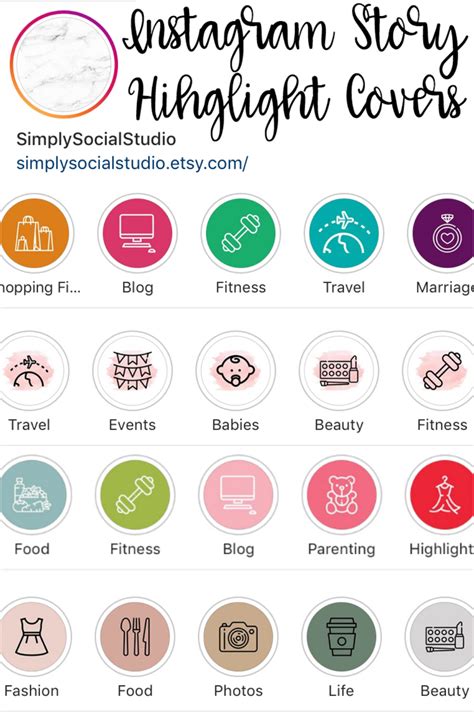 Black instagram highlight covers for business. Give your Instagram a makeover with a set of matching ...