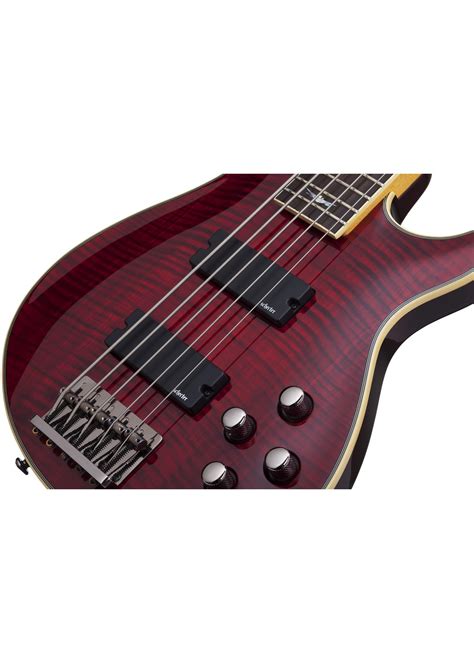 Schecter Omen Extreme 5 5 String Bass Guitar Black Cherry Murphys