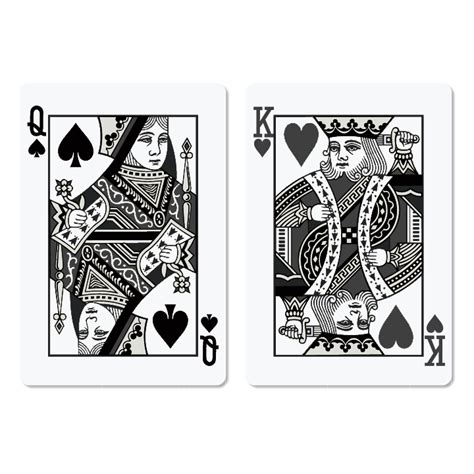 King And Queen Of Hearts Print Set Queen Of Hearts Card Queen Of