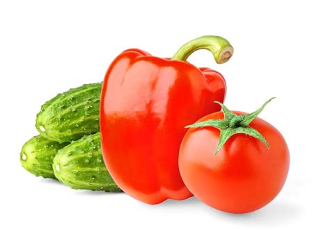 Premium Photo Fresh Salad Vegetables Cucumbers Bell Pepper And