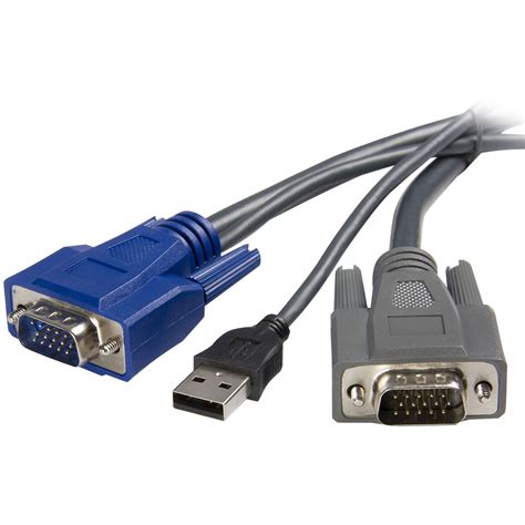 Startech 6 Ft Ultra Thin Usb Vga 2 In 1 Kvm Cable