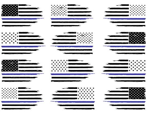 Thin Blue Line Svg Police Svg Law Enforcement Svgback The Etsy