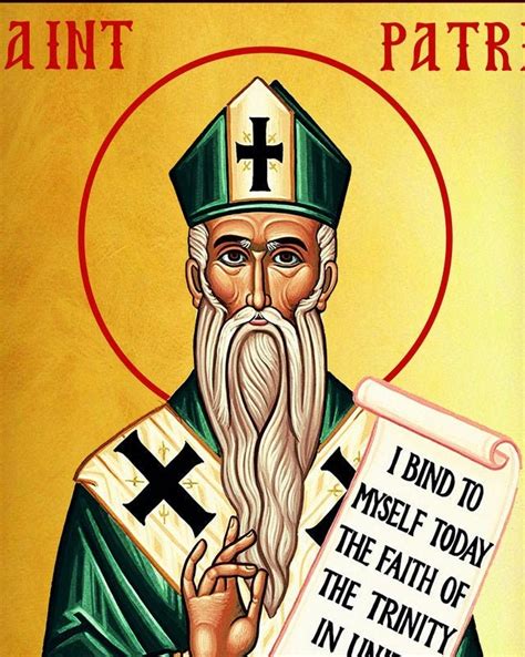 Saint Patrick Icon Handmade Greek Orthodox Catholic Icon Of St Patrick