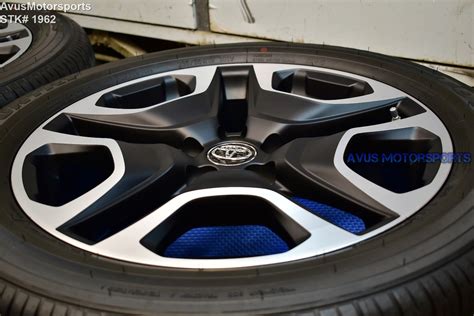19 Toyota Rav4 Adventure Oem Factory Black Wheels And Tires 23555r18