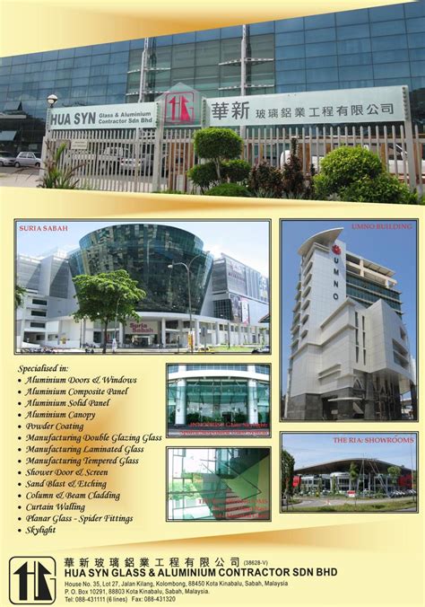 consumer glass products business group general manager, consumer glass products group. Hua Syn Glass & Aluminium Contractor Sdn Bhd | PAM Sabah ...