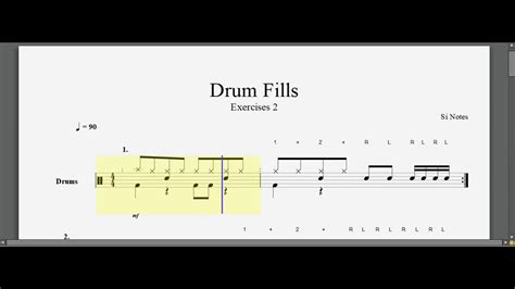 Drum Fills Exercises 2 Youtube