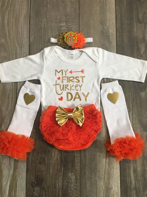 Baby Girl Thanksgiving Outfit Fall Baby Outfit By
