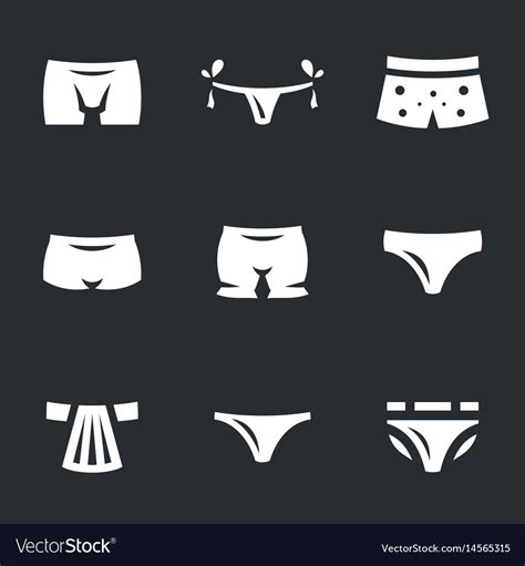 Set Of Underwear Icons Royalty Free Vector Image