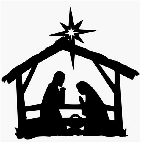 Nativity Scene Clipart Silhouette