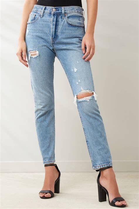Levis 501 Hi Rise Skinny Jean In Cant Touch This Light Denim In Blue Lyst