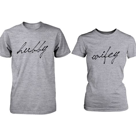 Factory price printinh couple t shirt for men products couple t shirt for men oem service product. Hubby & Wifey Matching Couple Shirts » Petagadget