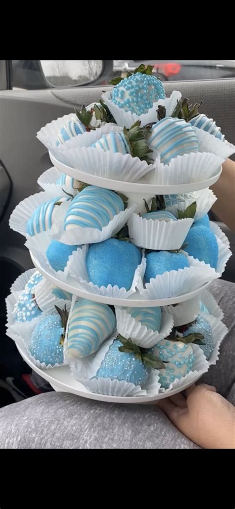 Blue Chocolate Covered Strawberries
