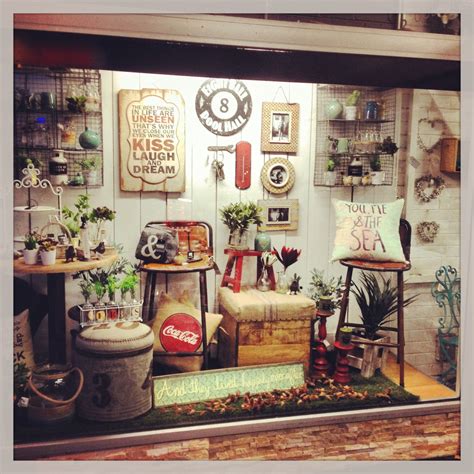 Our New Window Display Shop Display Lavish Abode Vintage Shop
