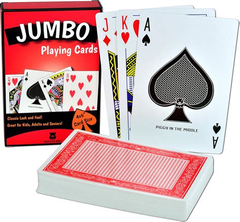 Piggy In The Middle Jumbo Playing Cards Card Deck