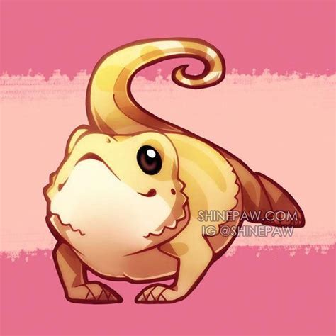 Bearded Dragon Chibi By Shinepawart