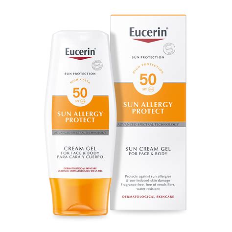 Eucerin Sun Allergy Protection Sun Creme Gel Spf50 150ml Feelunique