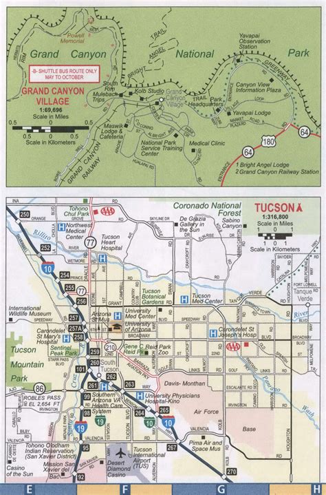 Tucson City Map Azfree Printable Map Of Tucson Cityarizona State In Pdf